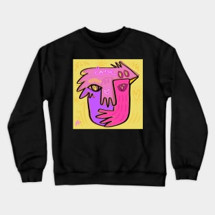 BIRDS FACE Crewneck Sweatshirt